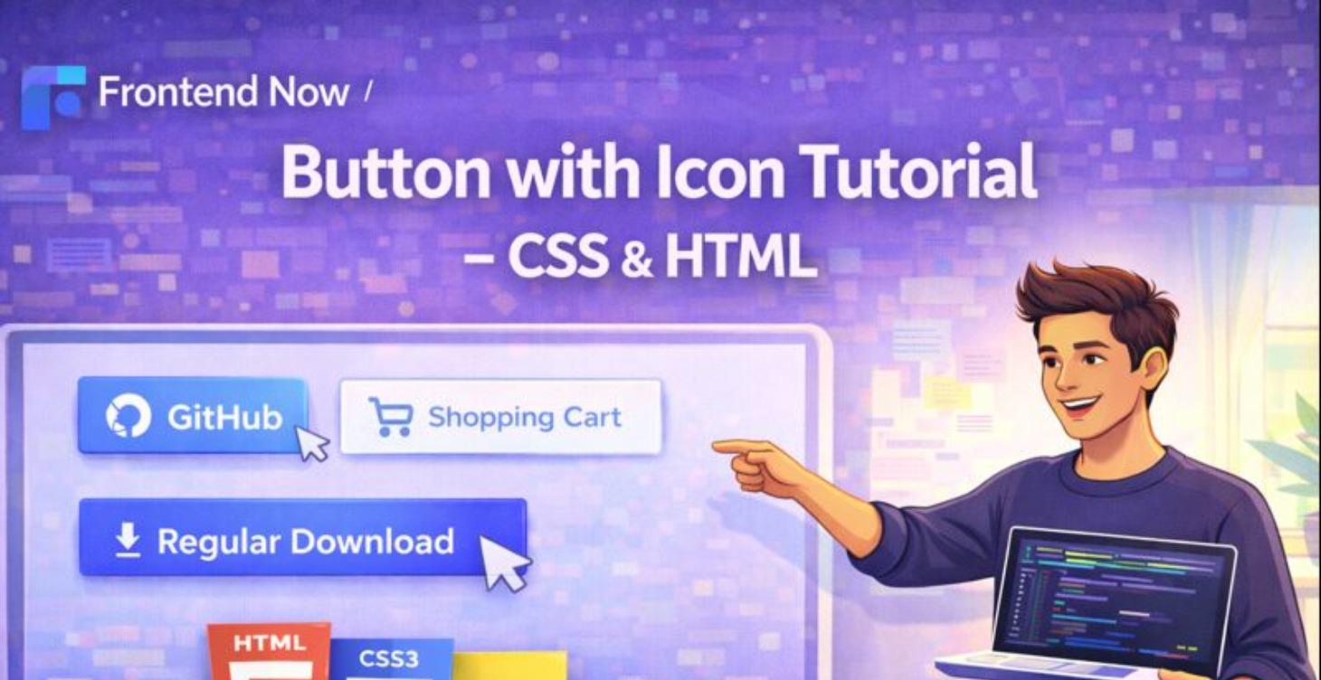 Button with Icon Tutorial - CSS & HTML