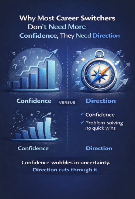 Why Most Career Switchers Don’t Need More Confidence, They Need Direction