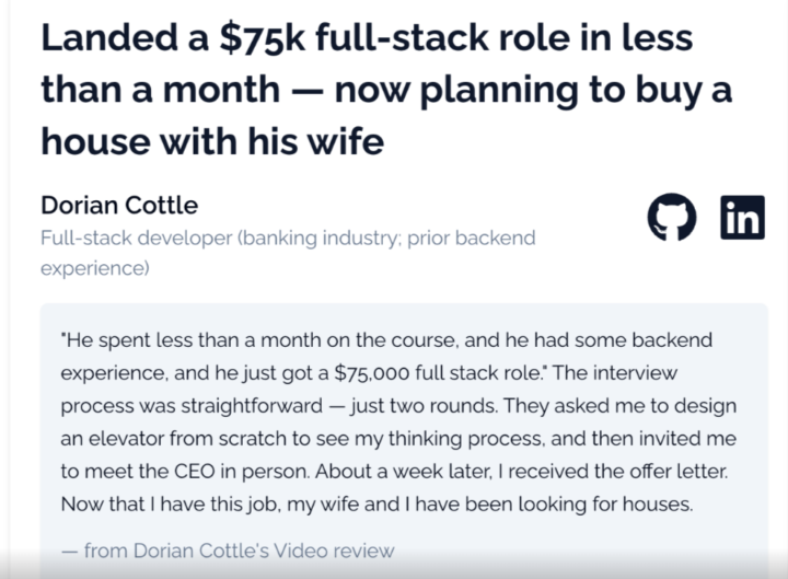 🏆 Landed a $75K FullStack Role in Less Than a Month