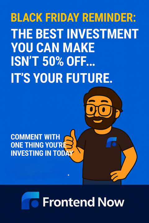 🖤⚡ BLACK FRIDAY REMINDER: The Best Investment You Can Make Isn’t 50% Off… It’s Your Future