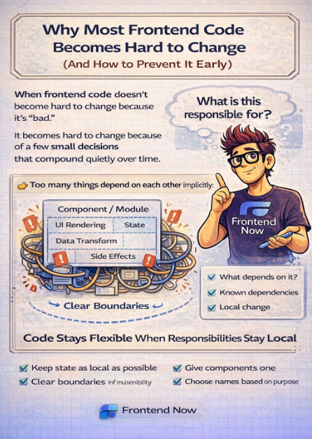 Why Most Frontend Code Becomes Hard to Change (And How to Prevent It Early)