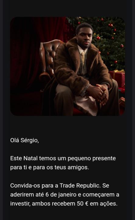 Questão bónus registo Trade Republic 