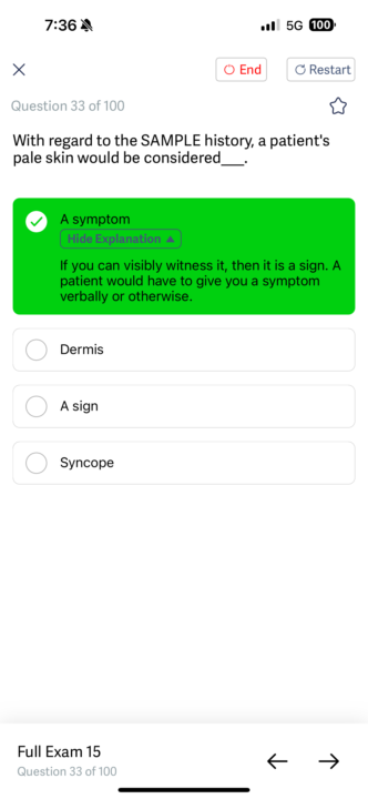 NREMT Prep Question Confusion 