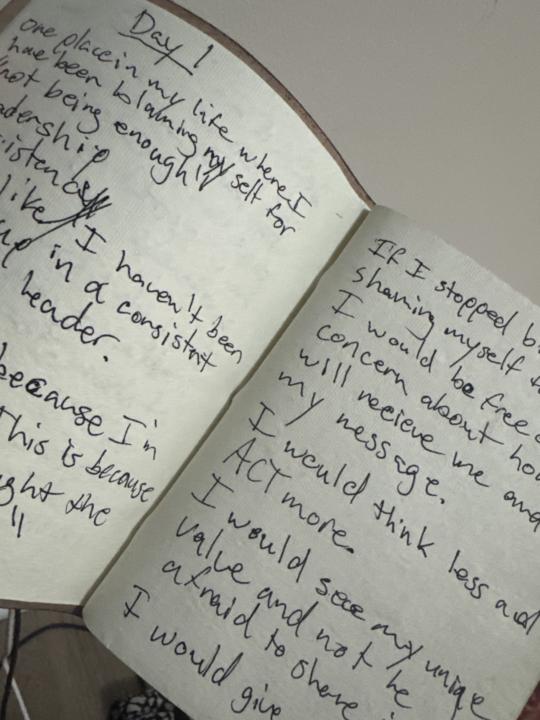 Doing the work! Just completed day 1