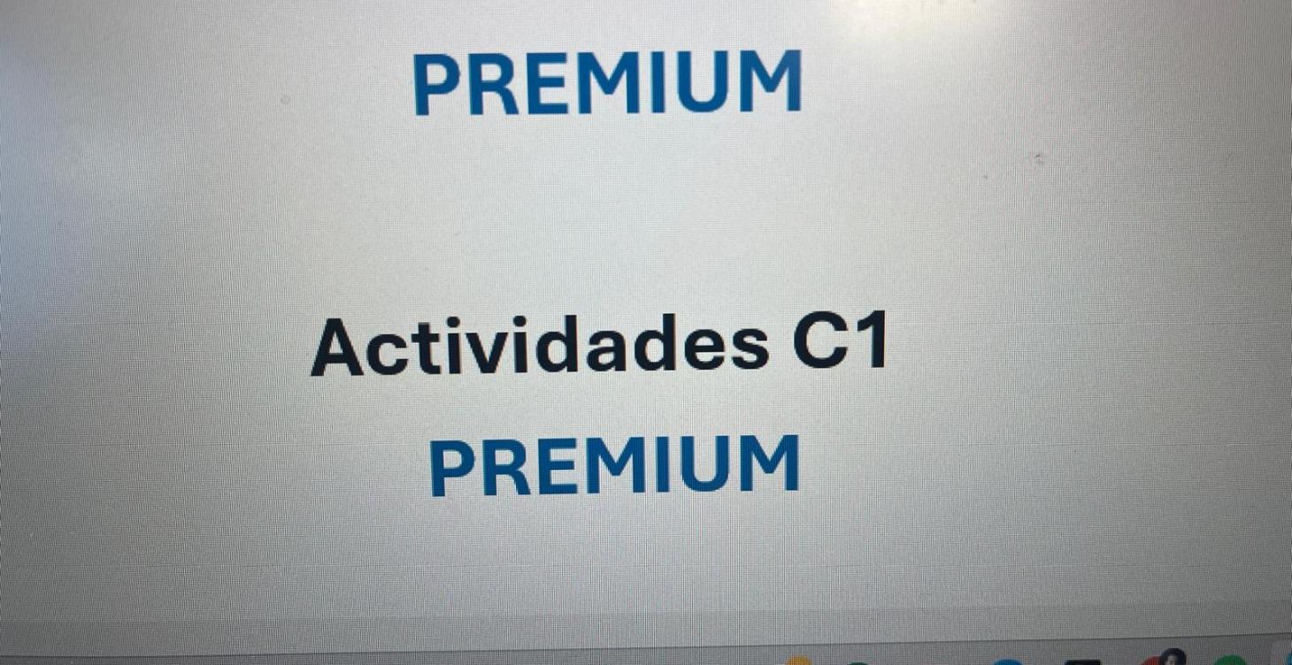 C1. Actividades para realizar y corregir.