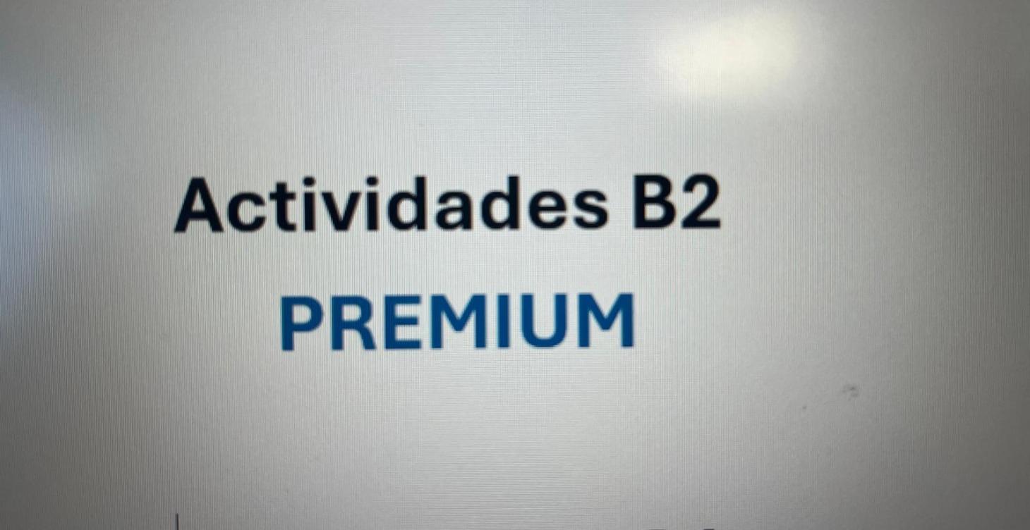 B2. Actividades para realizar y corregir.