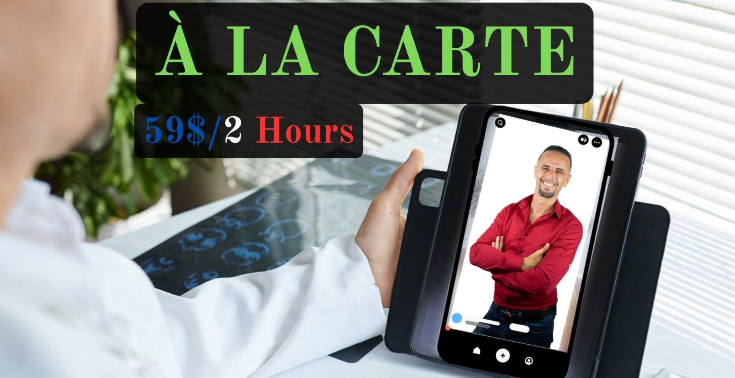 Mentorship Package À LA CARTE: 59$/2 Hours