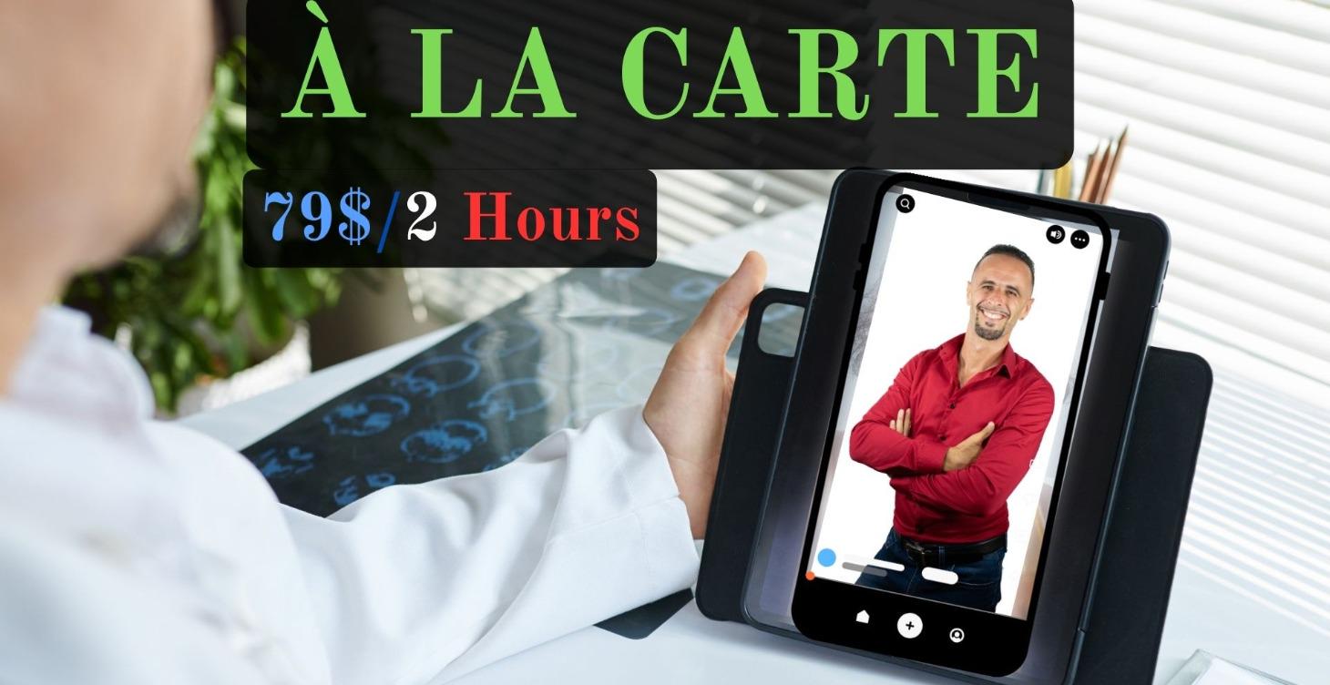 Mentorship Package À LA CARTE: 79$/2 Hours