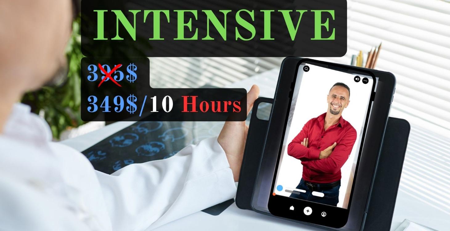 Mentorship Package INTENSIVE: 269$/10 Hours