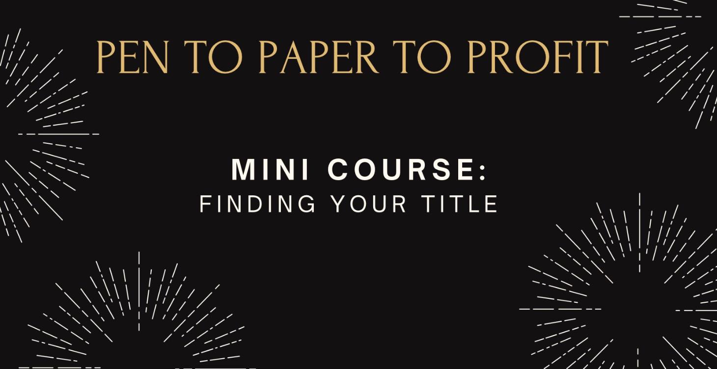 Finding Your Title