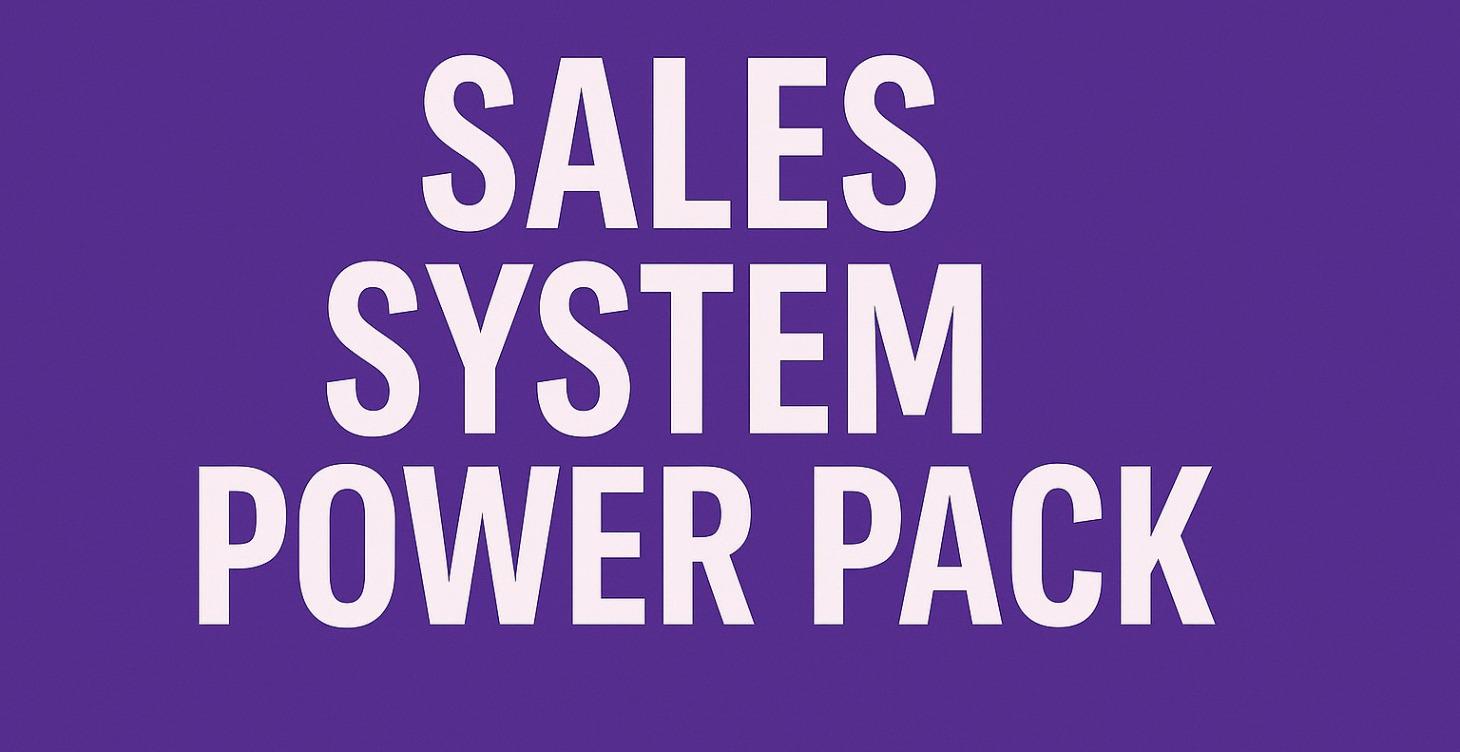 Sales System Power Pack