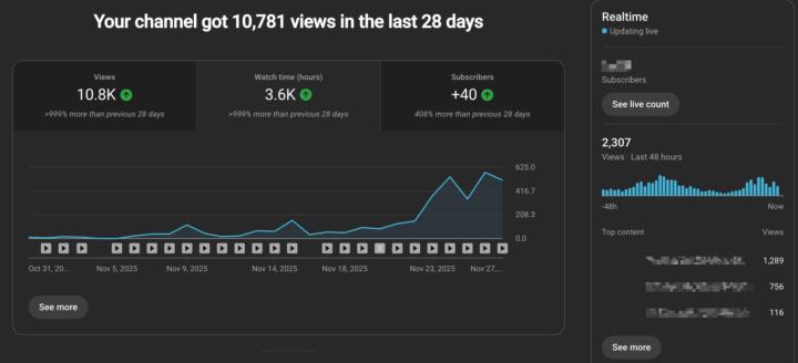 One of my client channel got 10,781 views in just 28 days 😱🔥