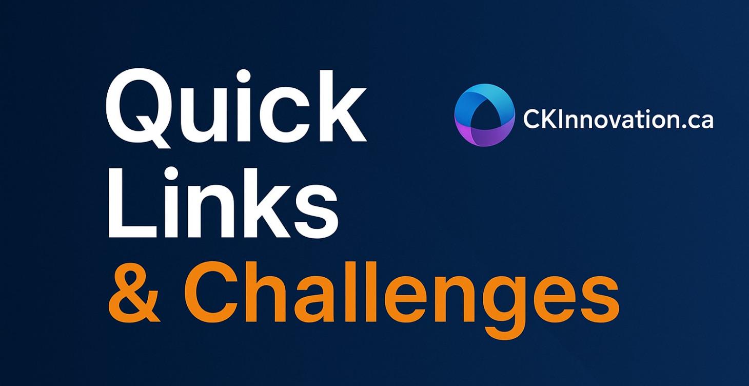 Quick Links & Challenges