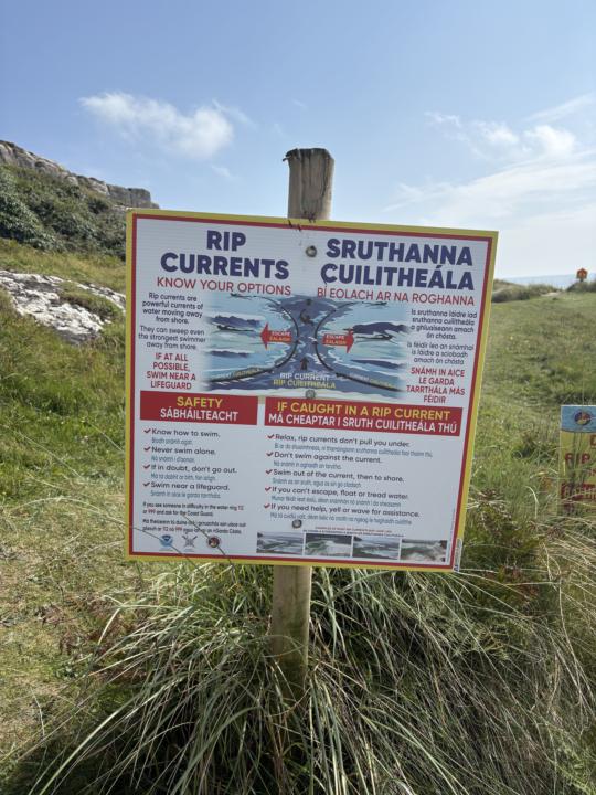 RIP current signage - good to know