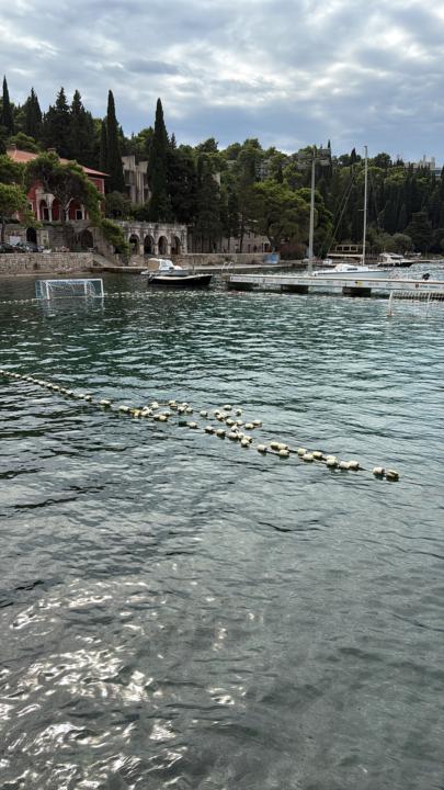 Free water polo facilities in Cavtat Croatia. Near Dubrovnik. Sweet fishing village - lots of fish eateries. 