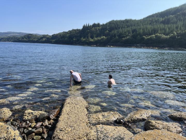 Quick dip before my shift yesterday
