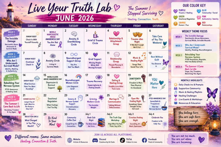 Welcome to June at Live Your Truth Lab 💜