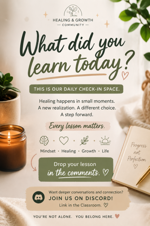 🌱 What Did You Learn Today?
