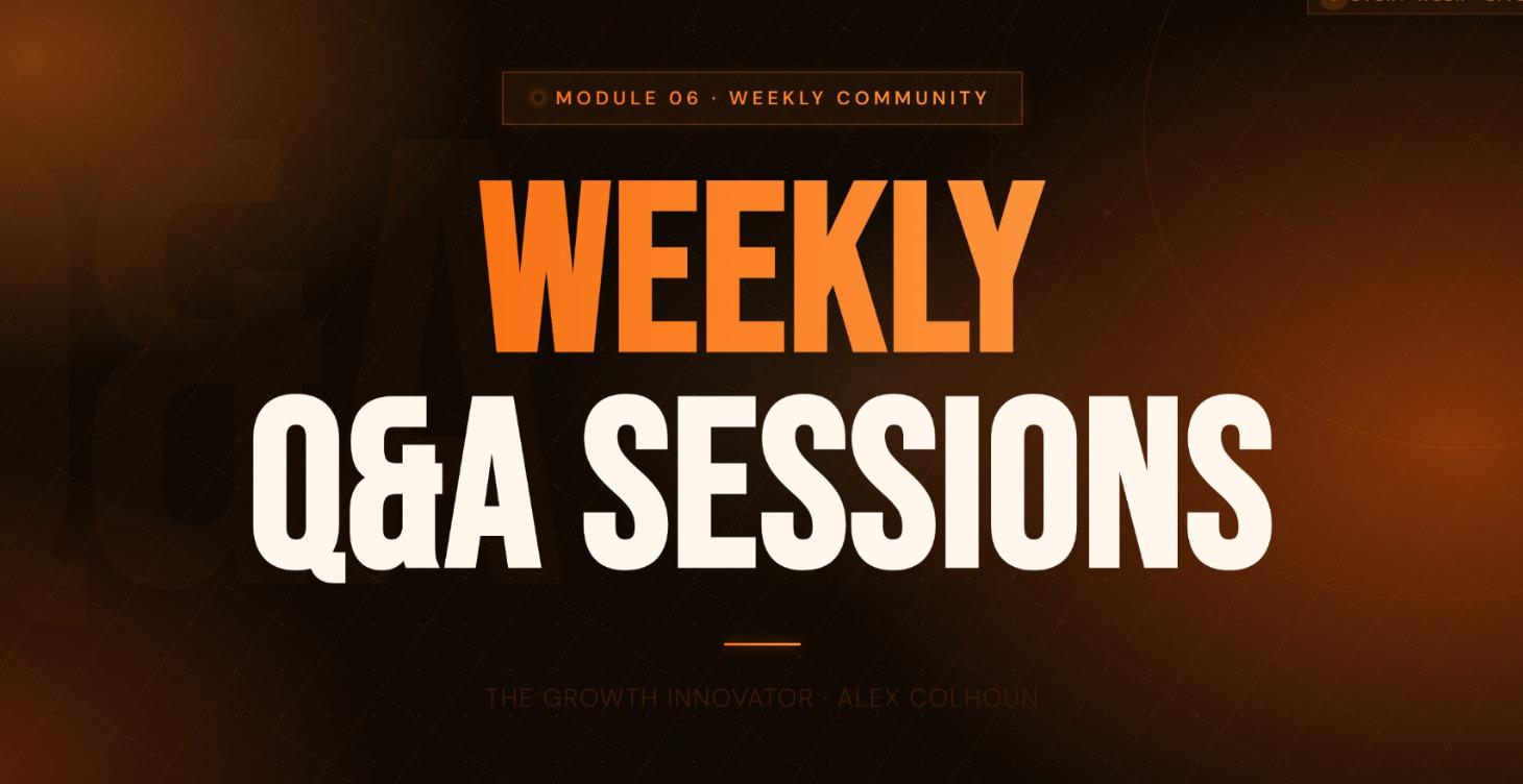 Private Q&A / AMA Sessions