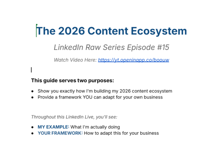 The 2026 Content Ecosystem™ Document (Get It Here) 🔗