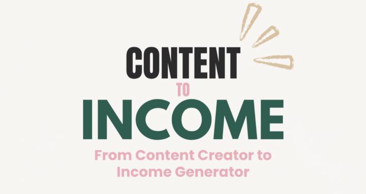 Content to Income