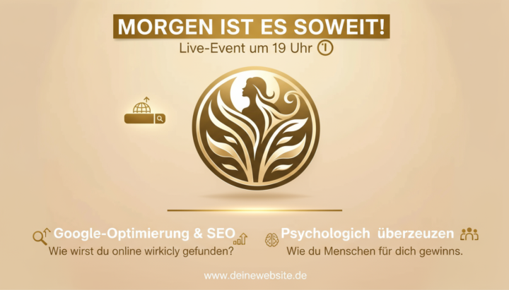 Werde sichtbar & überzeugend – Live-Event zu SEO & Psychologie im Business!
