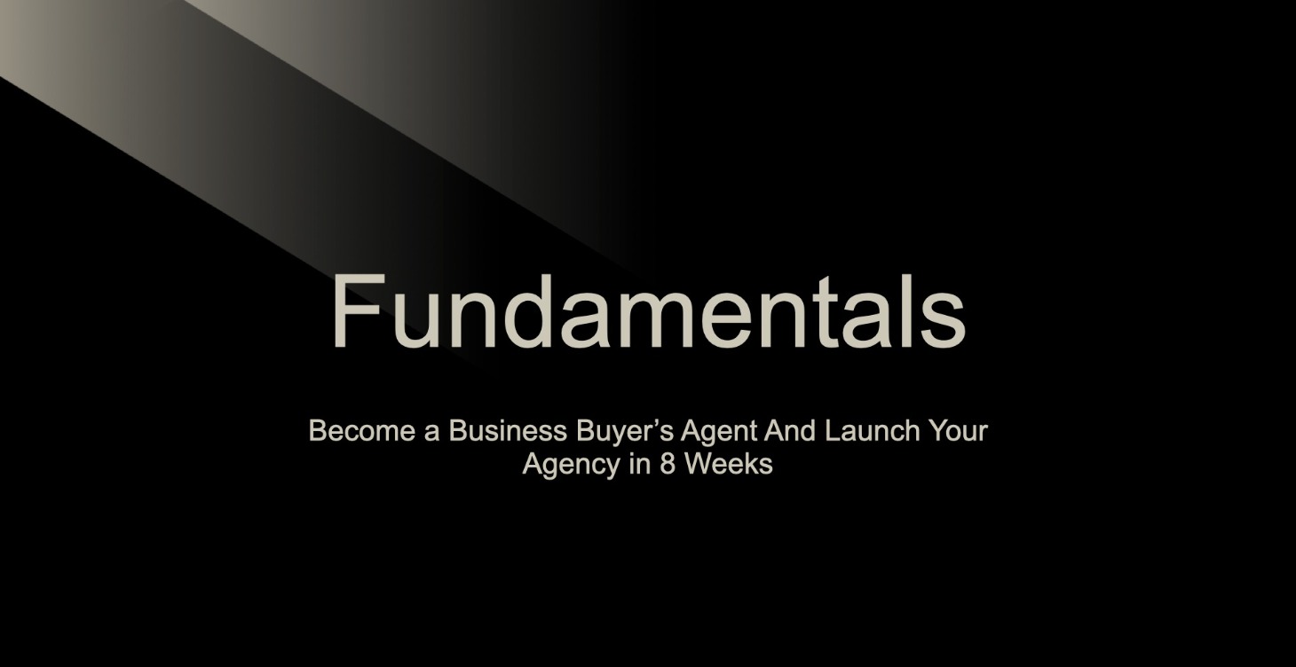 Week 1 - Fundamentals