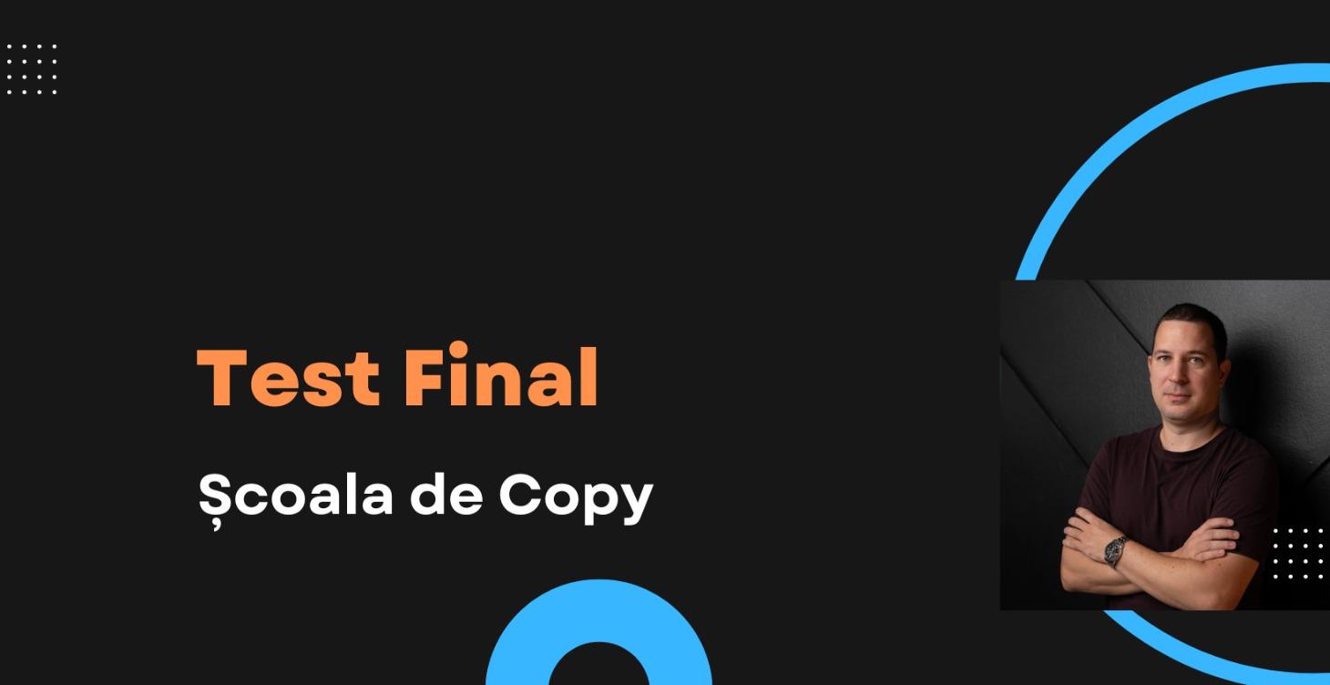 TEST FINAL + Diplomă