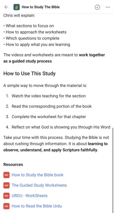 How To Study The Bible Urdu is Live 