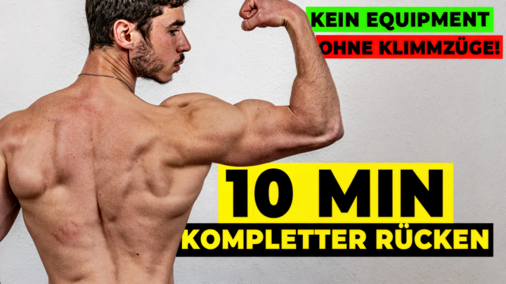 10 min Rückentraining - OHNE Equipment & Keine Klimmzüge!