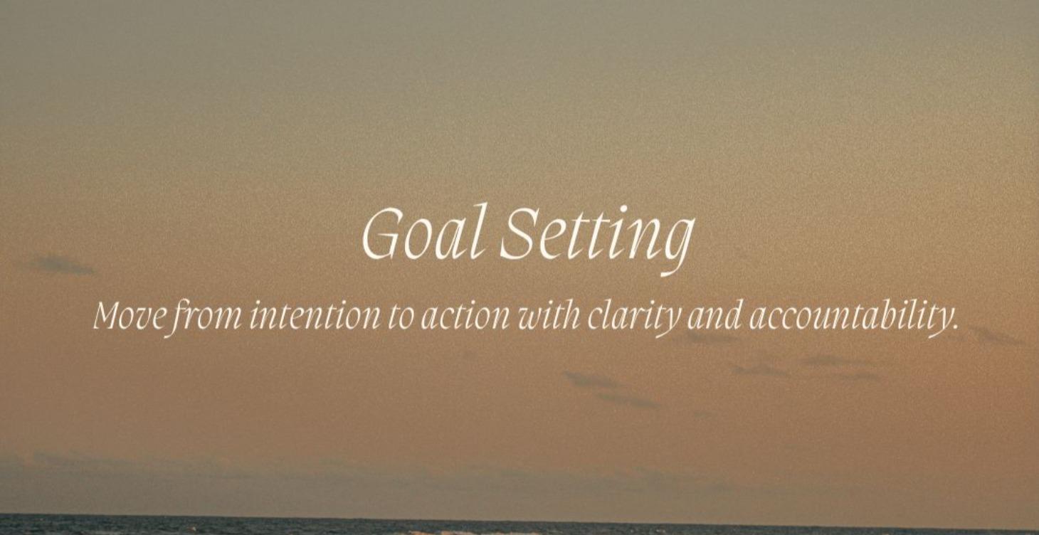 COMING SOON - Goal Setting