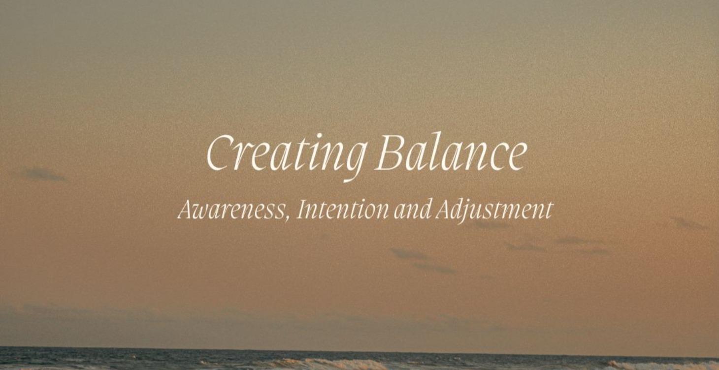 Creating Balance