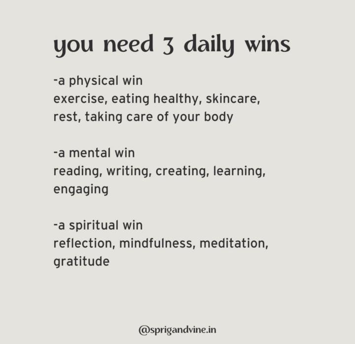 You need 3 wins daily…