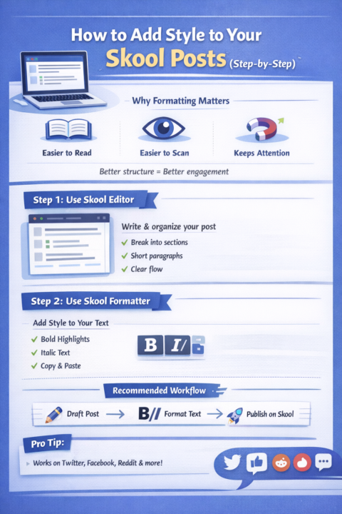 How to add Style to your Skool Posts (Step by Step)