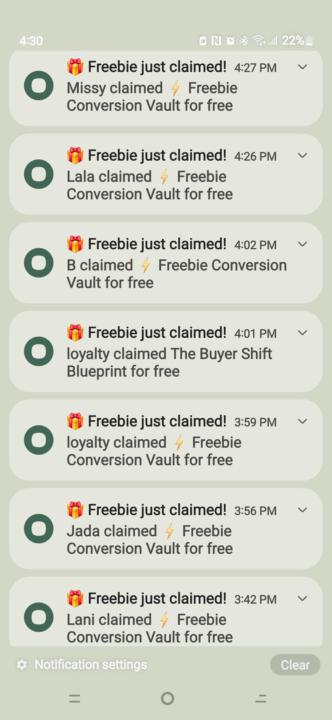 🚨 I generated 200 freebie signups today using 1 freebie in 1 group.