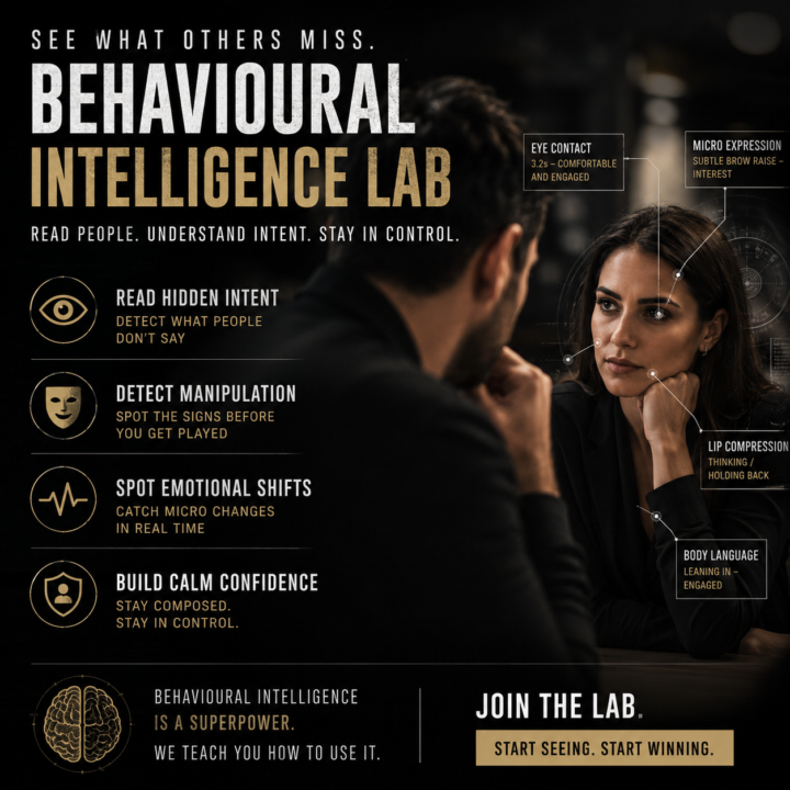 “Human behaviour always leaks the truth.”