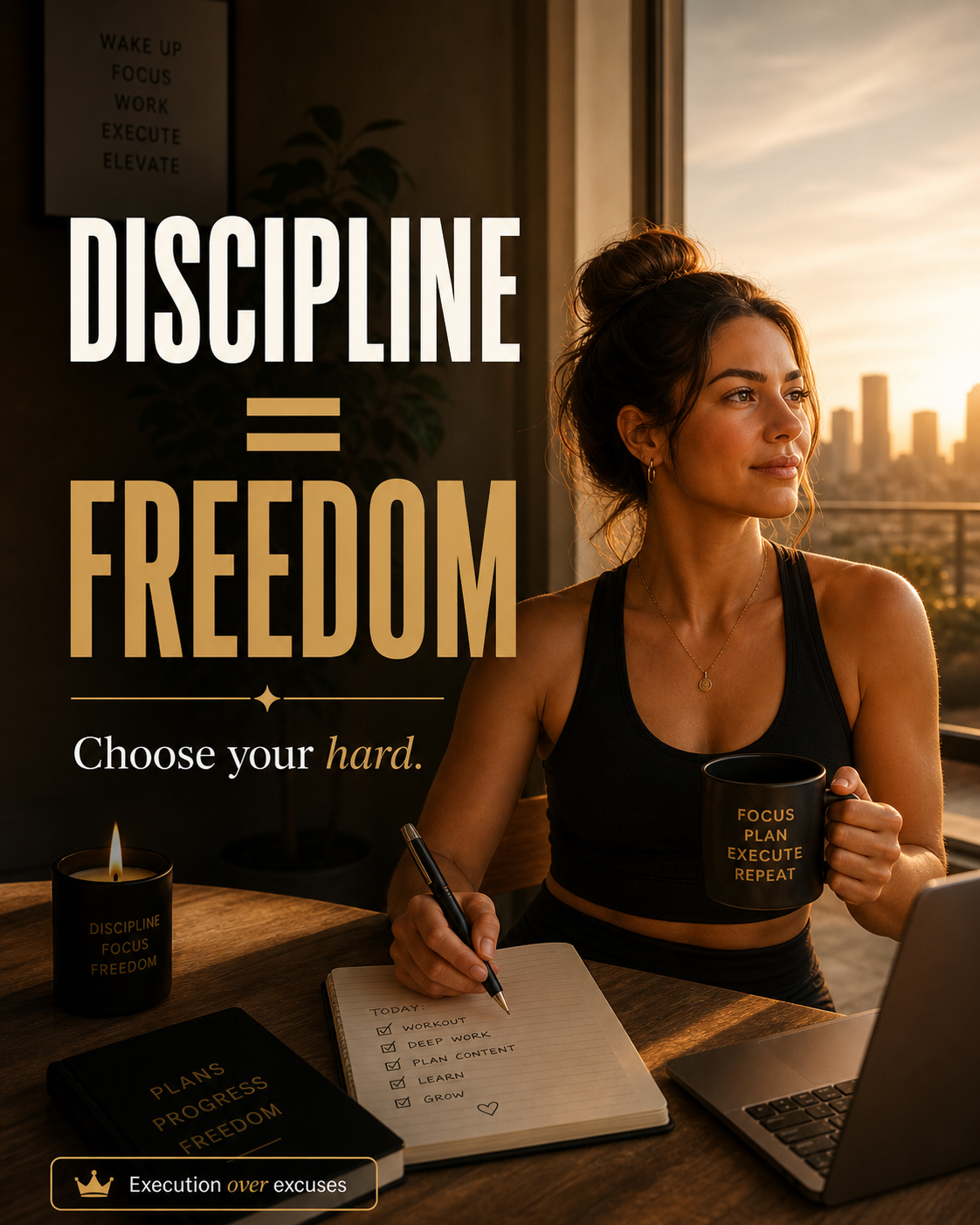 Discipline Equals Freedom · Advertise Business Club