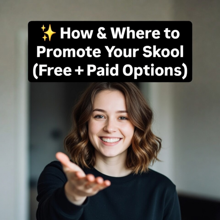 📢 How & Where to Promote Your Skool (Free + Paid Options)