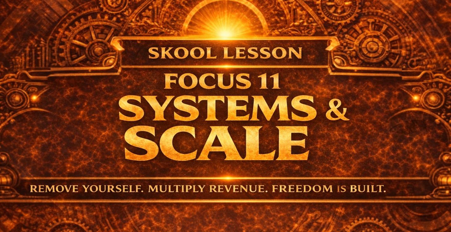 11| Focus 11 — Systems & Scale