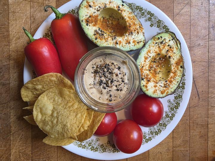 Snack plates are THE BEST PLATES 🌶🍅🥑