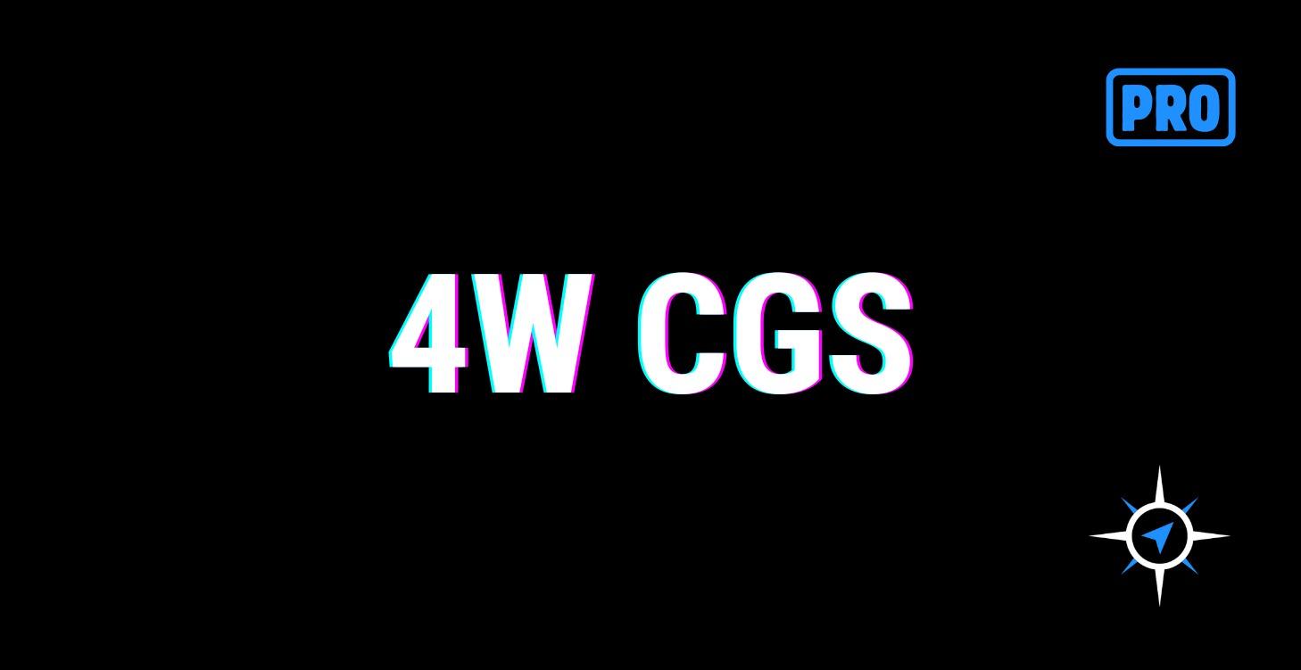 4W CGS - PREWORK TASKS