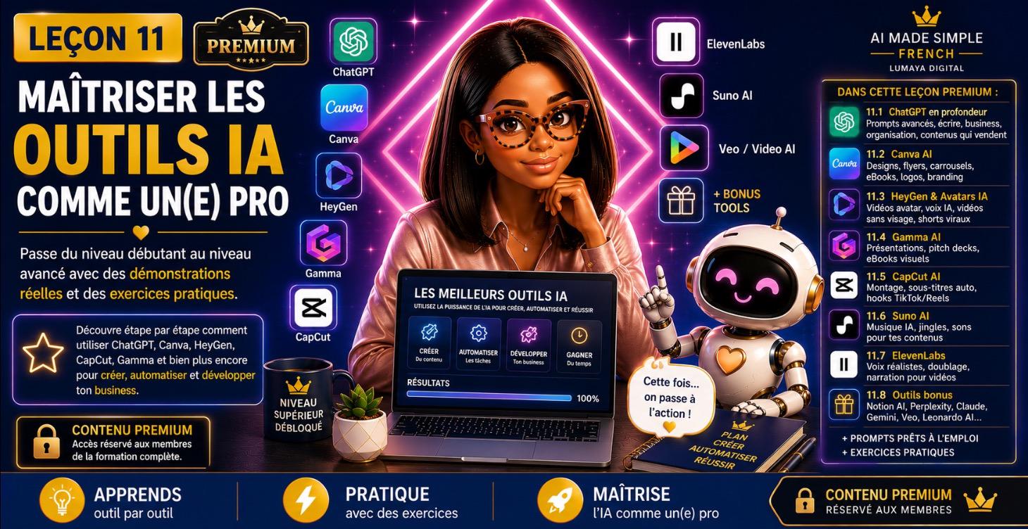MAÎTRISER LES OUTILS IA COMME UN(E) PRO