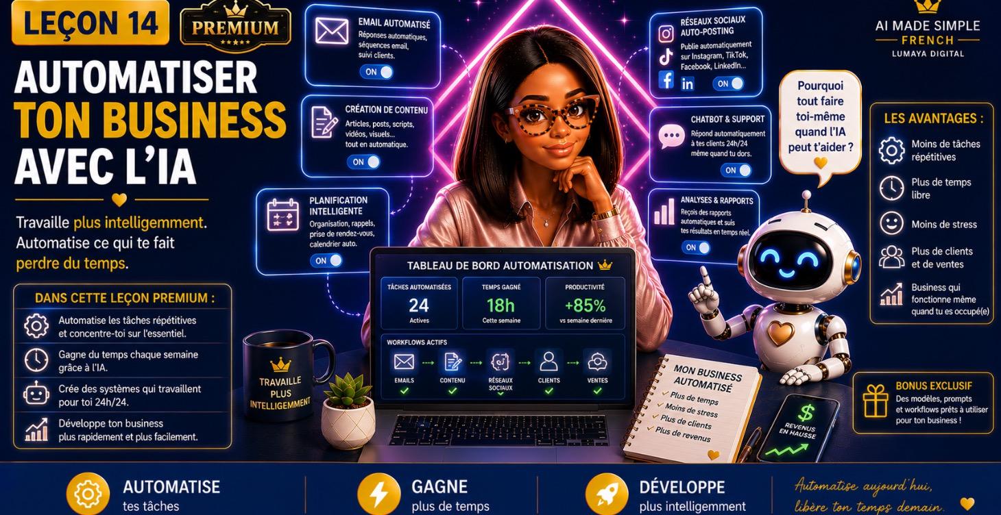 AUTOMATISER TON BUSINESS AVEC L’IA