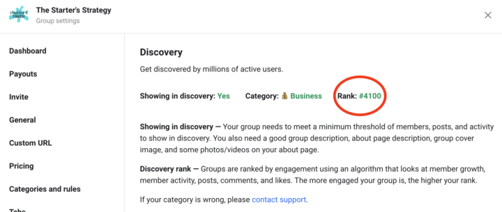 ✅ We are rising in the Skool Discovery listings! 