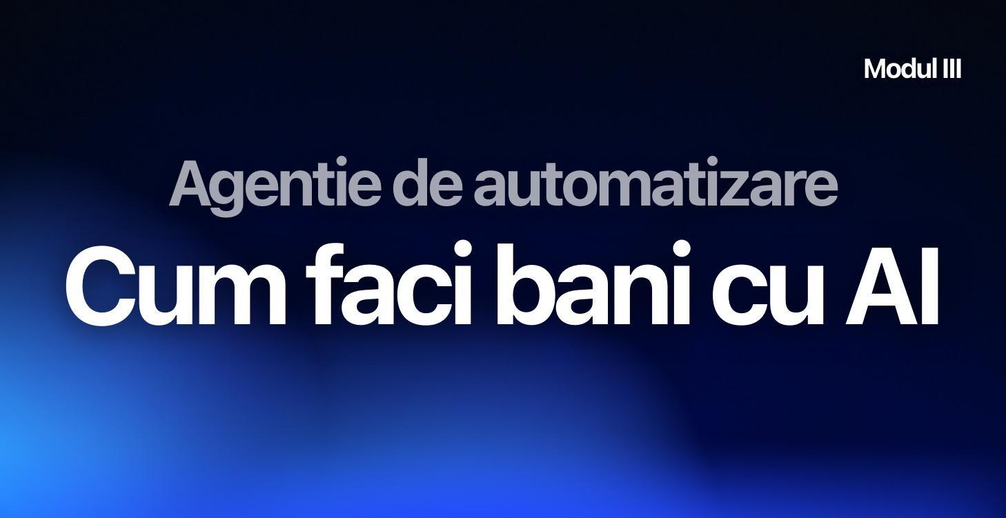 Modul III - Cum faci Bani cu Ai