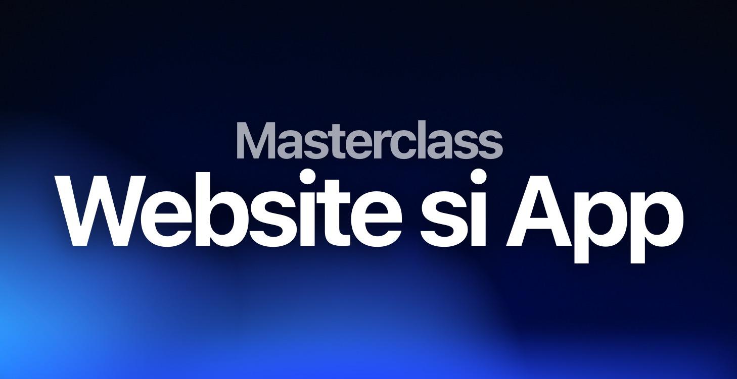 Website & App cu Ai Masterclass