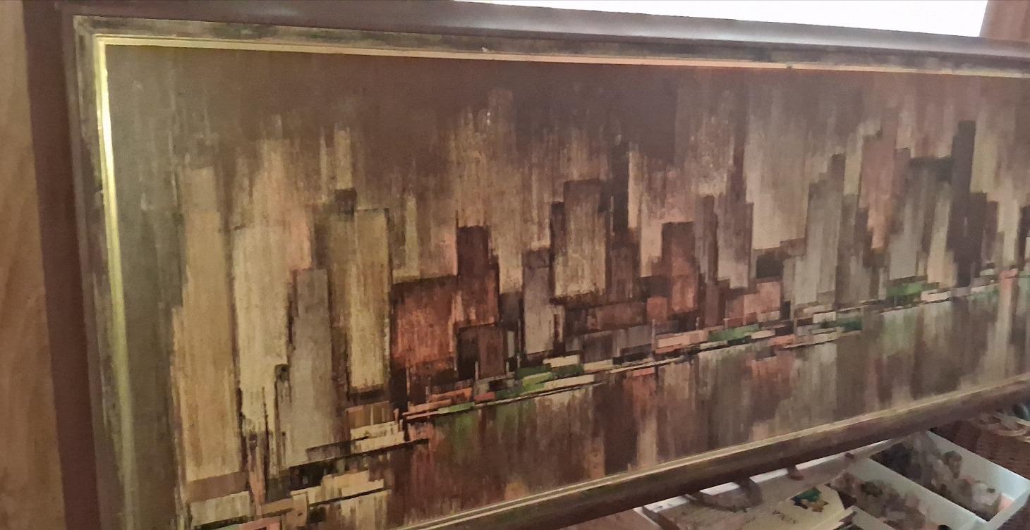 Huse Vintage signed painting ny MIRO