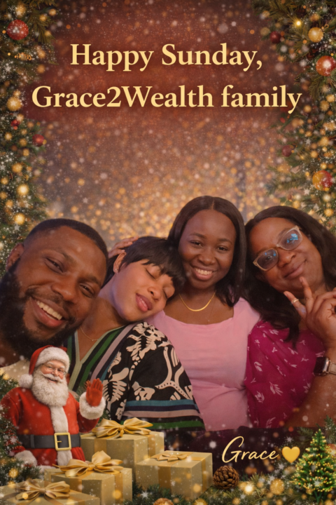  Happy Sunday, Grace2Wealth family 🤍