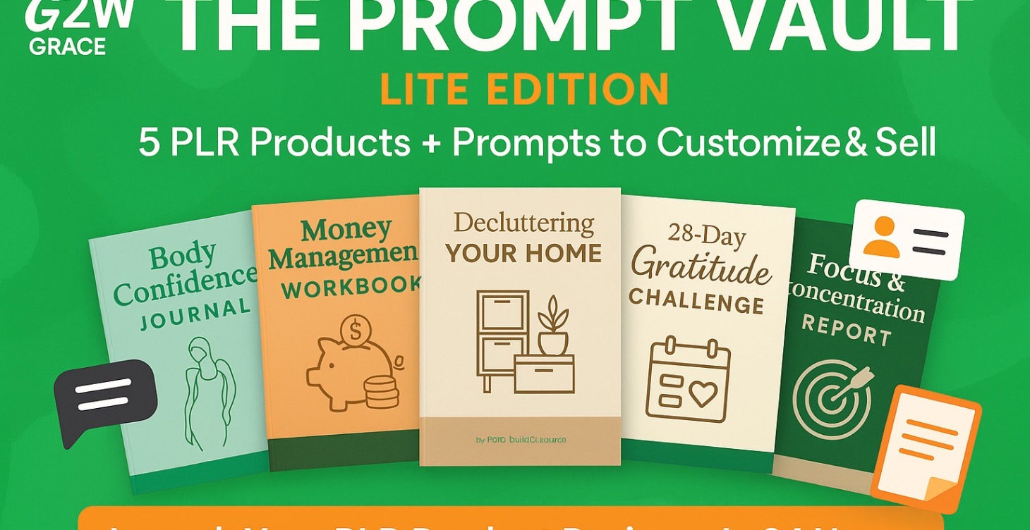 The Prompt Vault - 5 PLR (Resell Ready!)