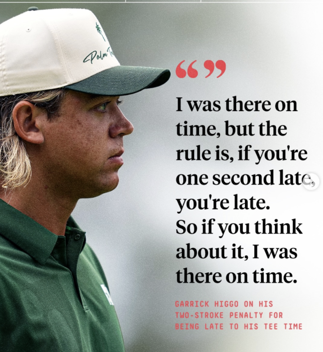 He was late but says he was there on time?